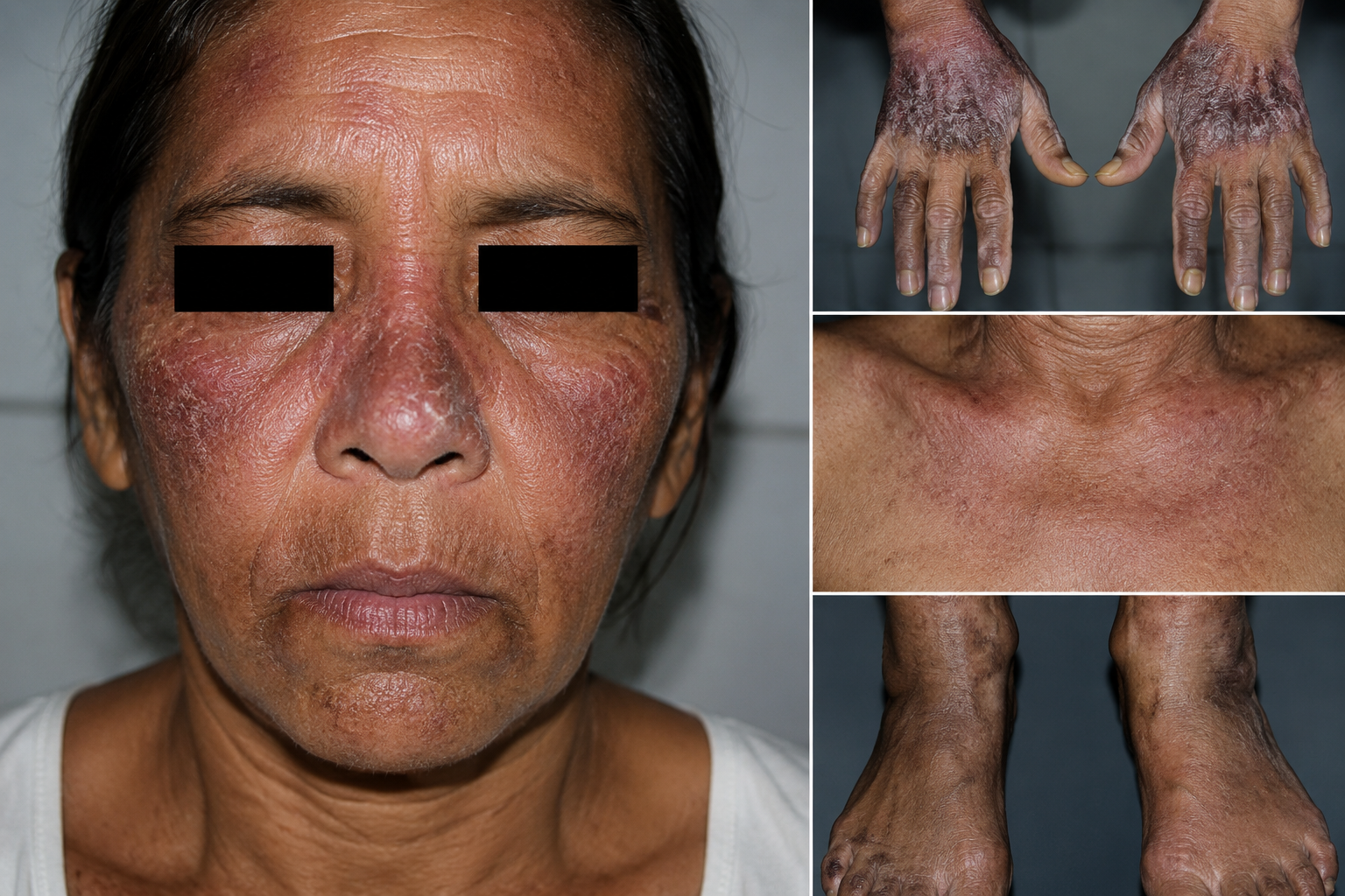 Dermatite e Colar de Casal na Pelagra